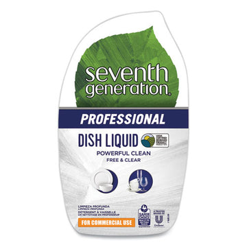 Seventh Generation® Professional Dishwashing Liquid, Free And Clear, 25 Oz Bottle freeshipping - TVN Wholesale
